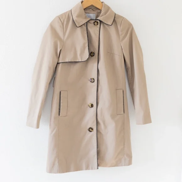 H&M Tailored Fit Trench Coat Size 4 - Picture 5 of 11